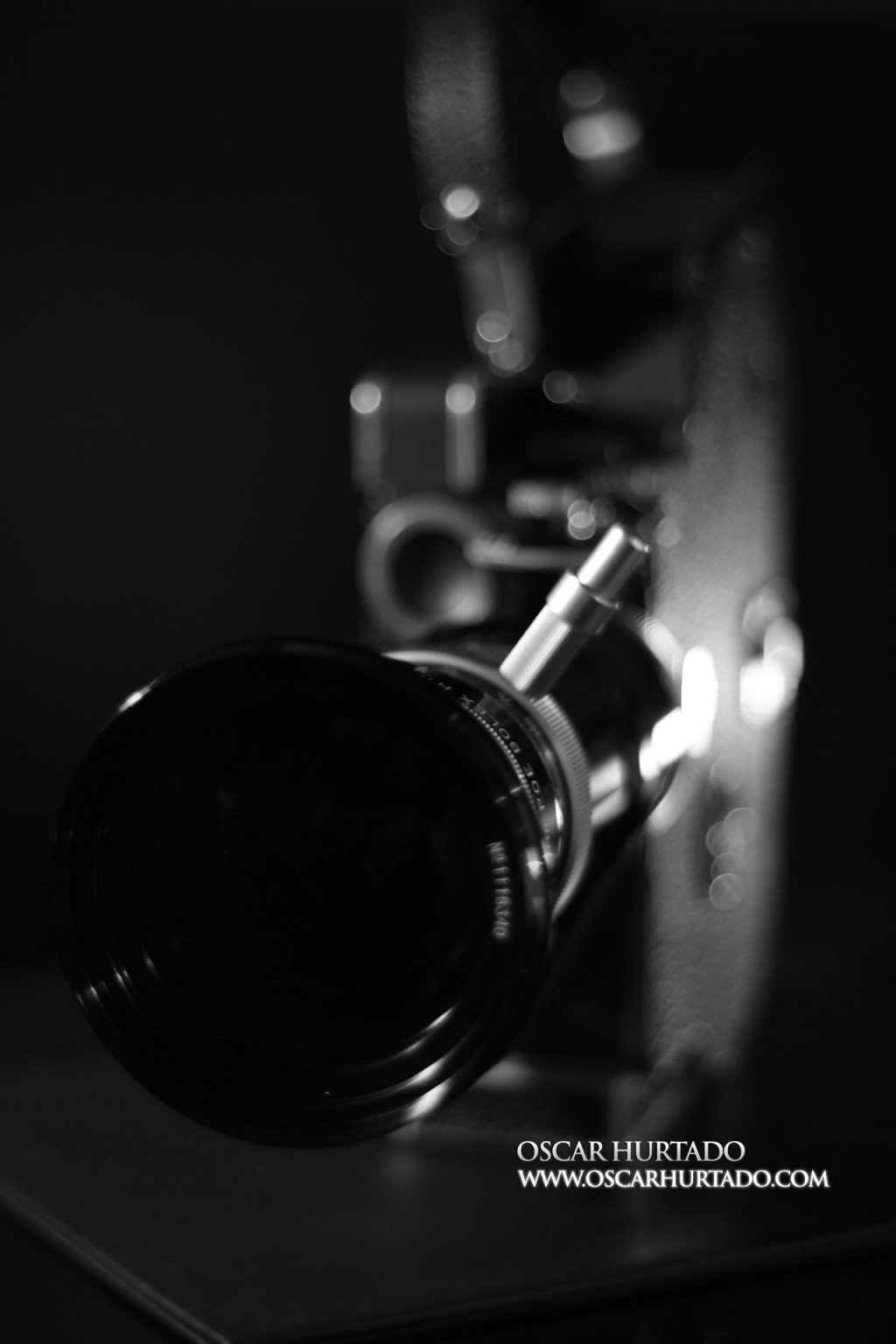 Frontal view of the Bolex Paillard Rex5 16mm camera