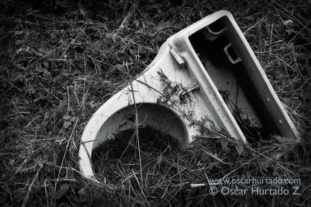 Abandoned Waste Throne - Black and White photograph (2013)