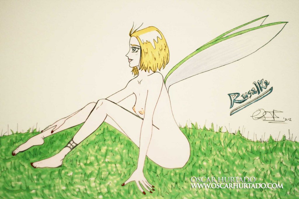 Rusalka - Marker drawing (2012)