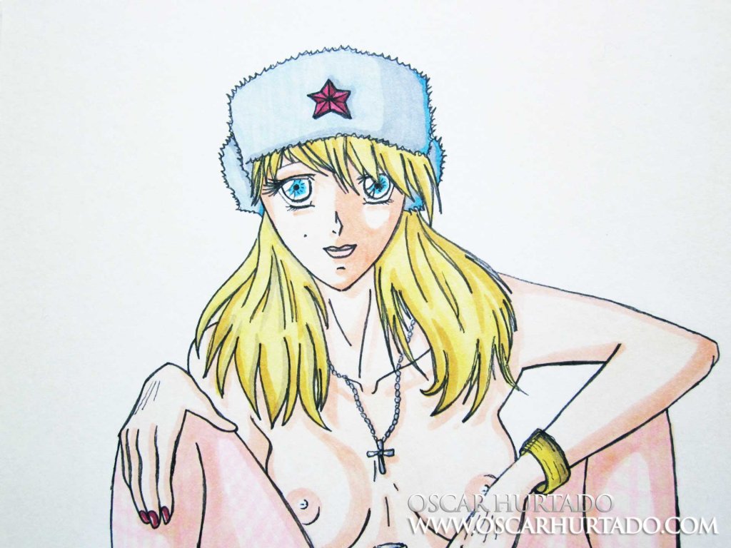 Top section of the marker drawing titled Matrioshka
