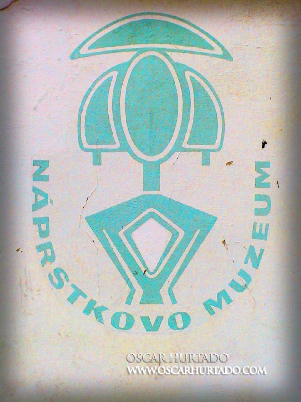 Wall sign of the Náprstek Museum dedicated to Asian, African and Native American art
