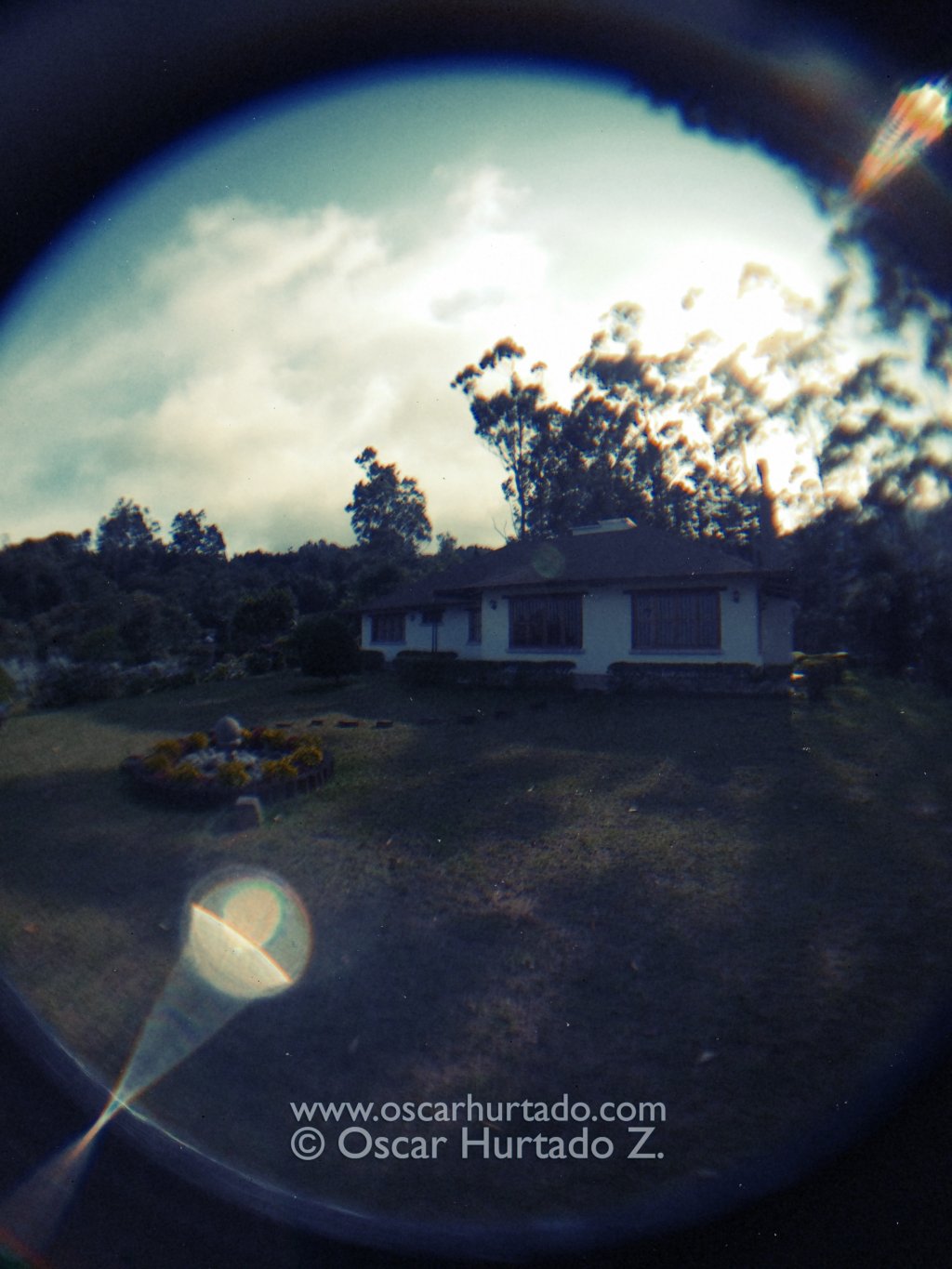 A Fish-eye Villa - Fish-eye color photograph (2014)