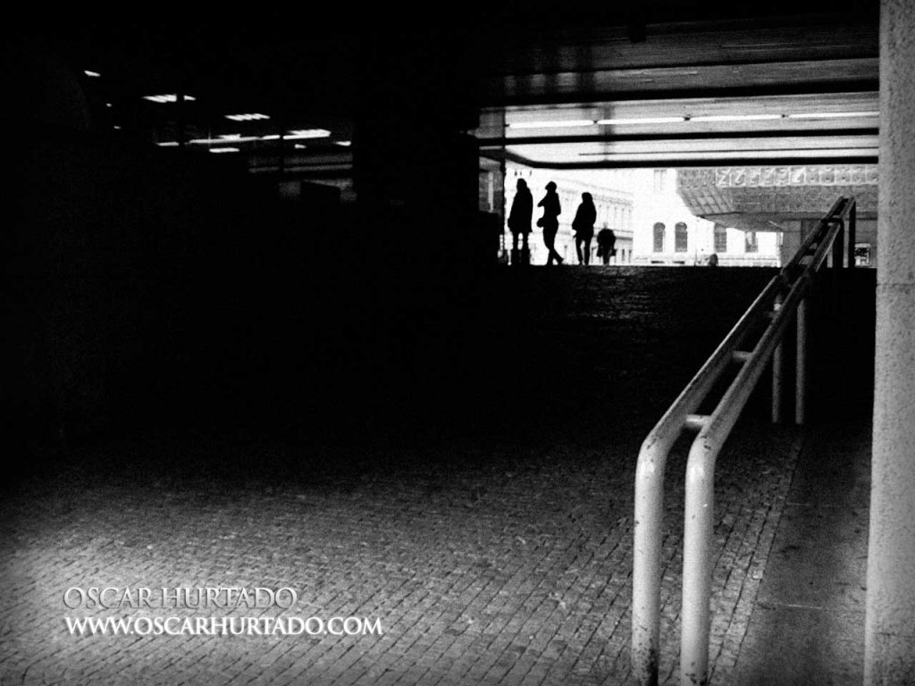 Three Graces and the Man - Black and White photograph (2008)