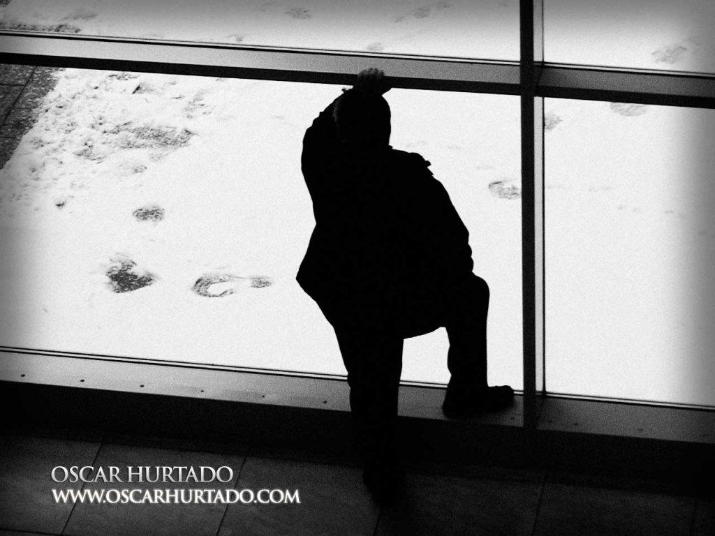 Black and White Goodbye - Black and White photograph (2009)