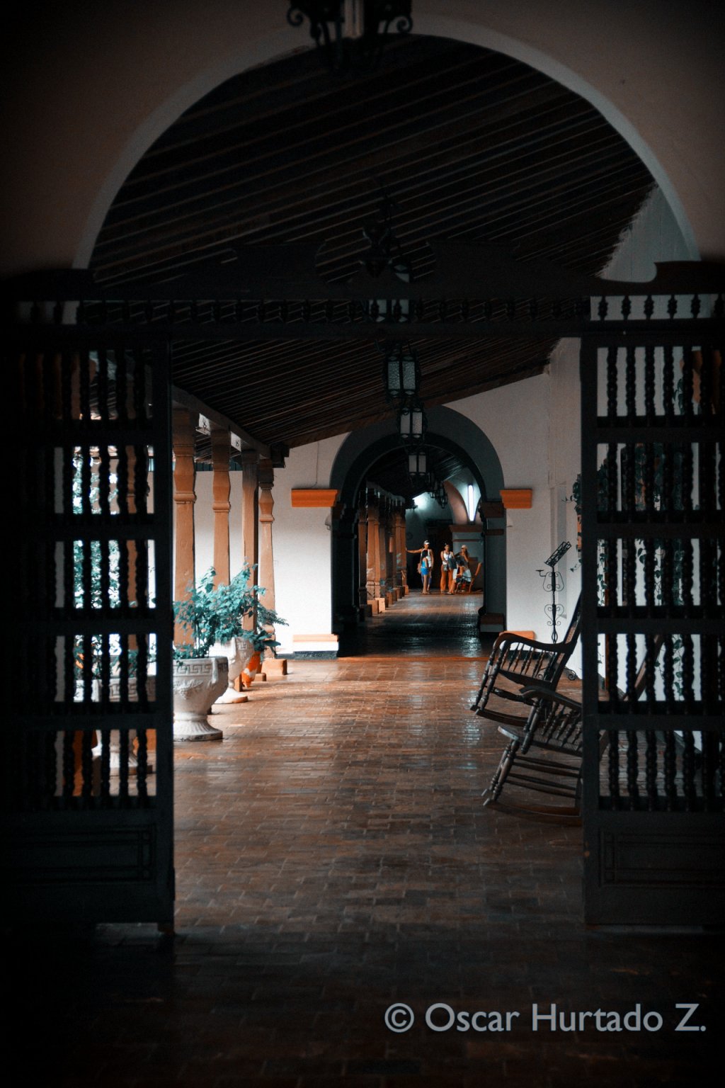 Beautiful interior and architecture present in a colonial home of the town of Mompox