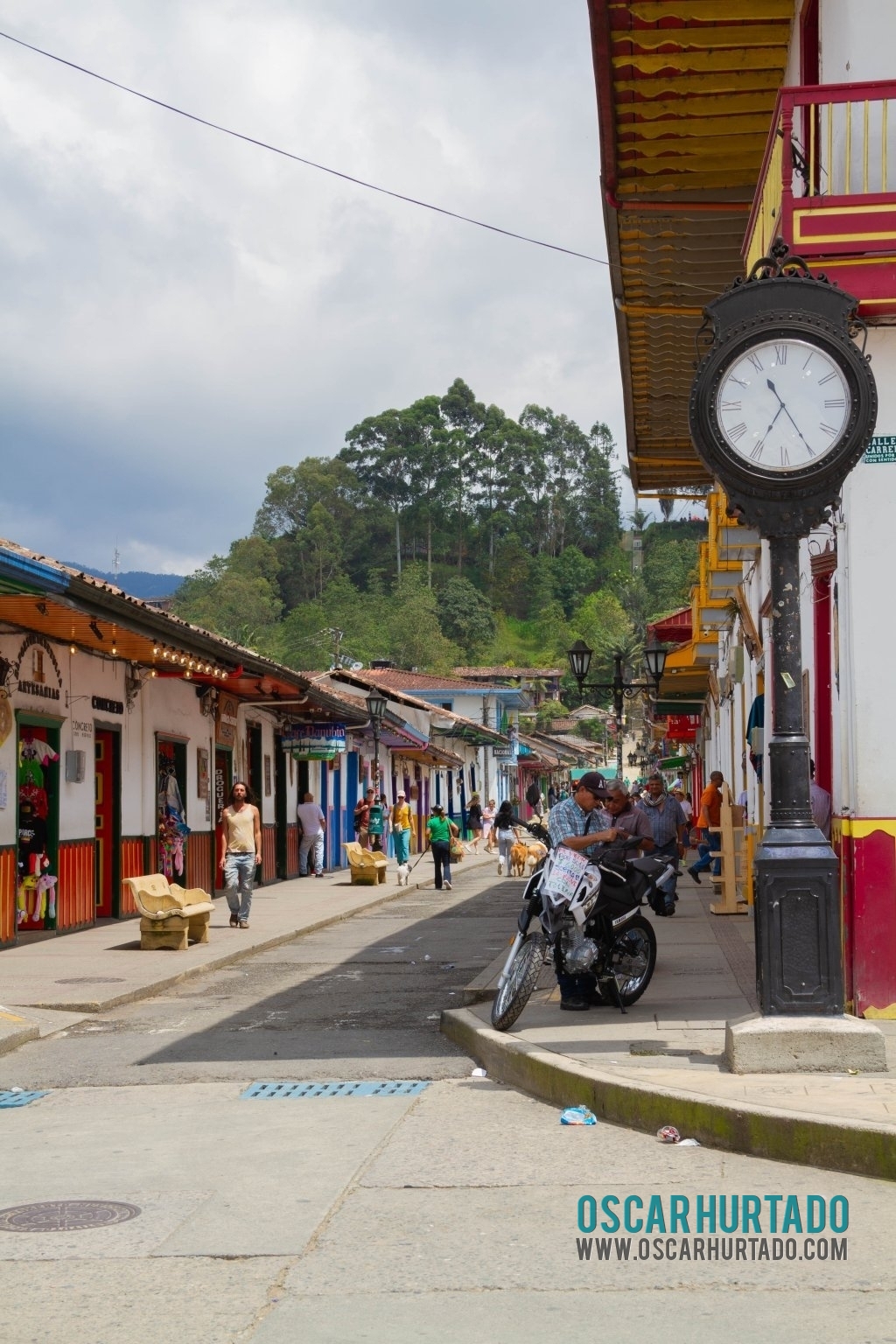 Another beautiful view of the busy life of Calle Real in Salento, Quindío