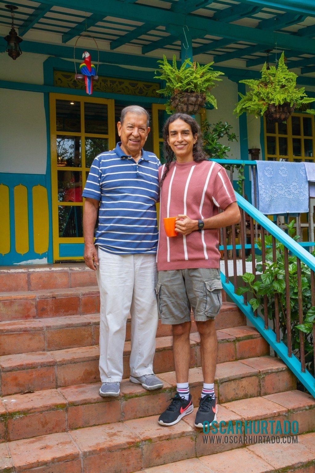 Family enjoying our visit to the Colombian Coffee Region