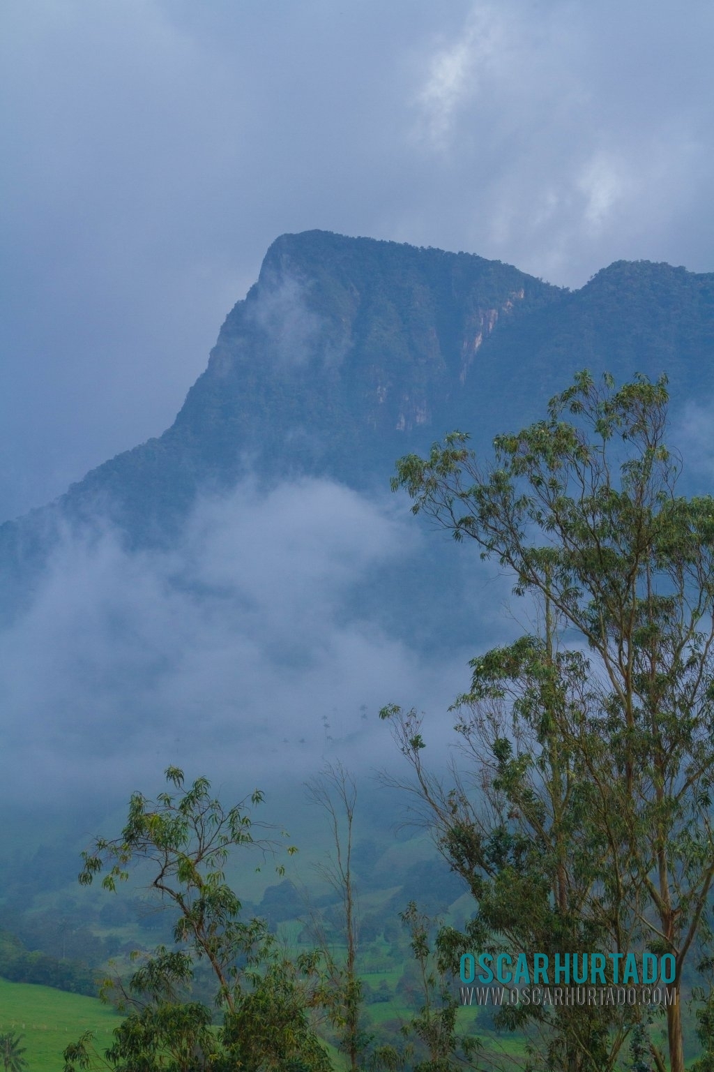 The majestic Morrogacho Peak making its presence during one afternoon at Cocora Valley