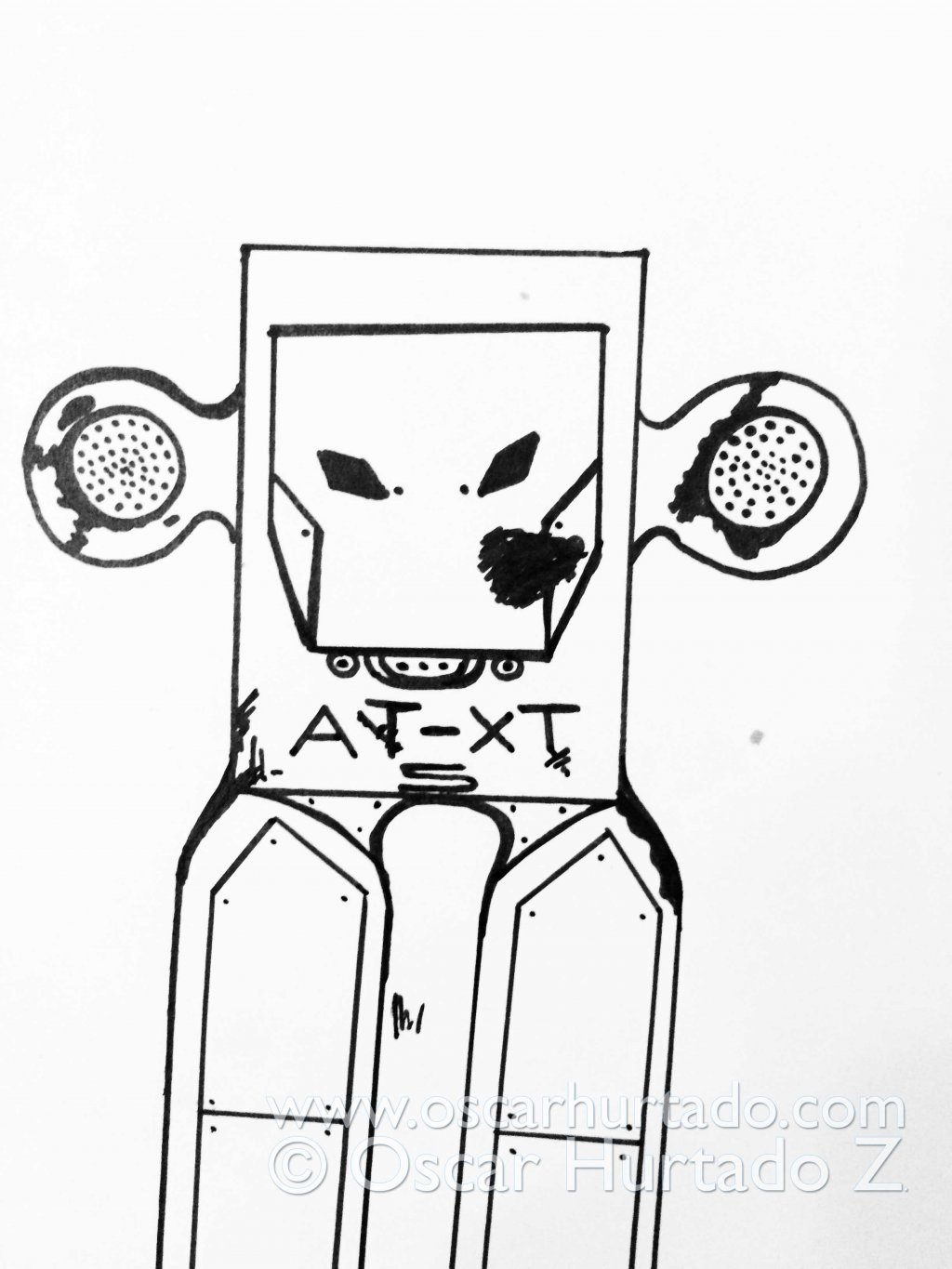 Front view of the Battle Bot AT-XT