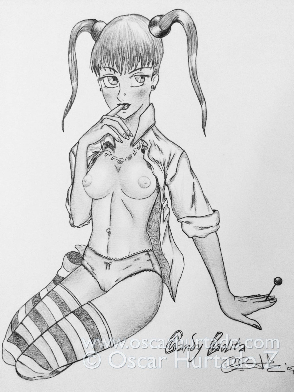 Candy Lolita - Pencil drawing (2007)